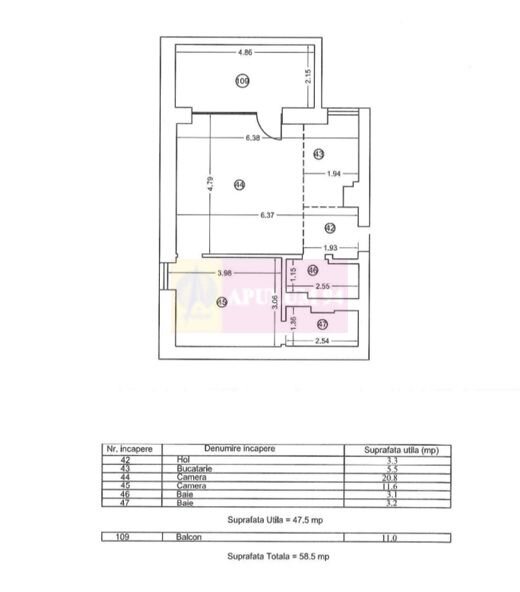 Apartament de Top in Vogh Olimp